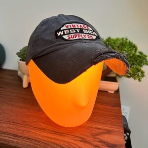 American Eagle Outfitters distressed Red and Navy ball cap.